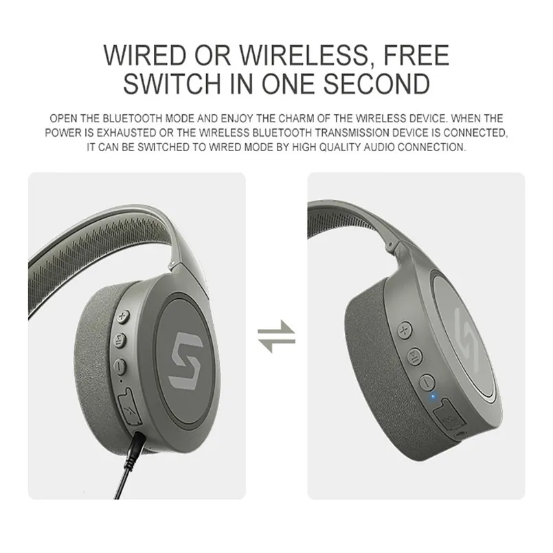 Head mounted Wireless Bluetooth 4.2 CSR Sports Headset  Long-lasting Bass Cellphone With Bluetooth Function 40MR2603