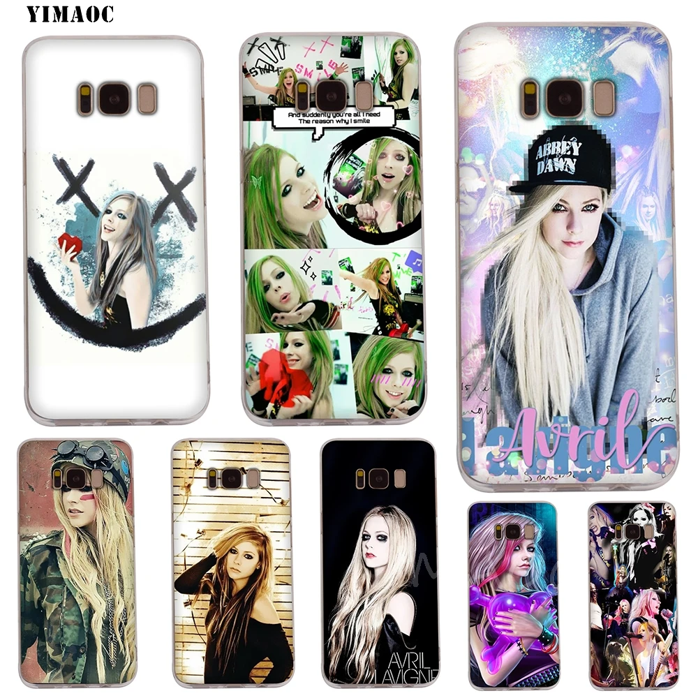 

YIMAOC Avril Lavigne Soft TPU Case for Galaxy j3 j5 j6 j7 A5 2016 2017 A6 A9 2018 Note 8 9 S7 edge S8 S9 S10 Plus S10e Cover