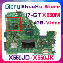 KEFU FX50J For ASUS X550JD X550JK FX50J A550J X550J W50J X550JX K550J I7 laptop motherboard tested 100% work original mainboard KEFU FX50J For ASUS X550JD X550JK FX50J A550J X550J W50J X550JX K550J I7 laptop motherboard tested 100% work original mainboard