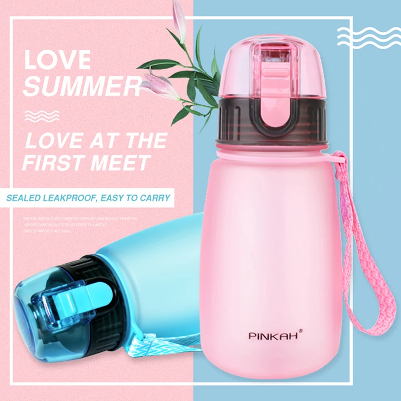 PINKAH 460 мл шейкер портативная тритановая бутылка для воды BPA бесплатно пластиковая Спортивная бутылка для спорта кемпинга пешего туризма