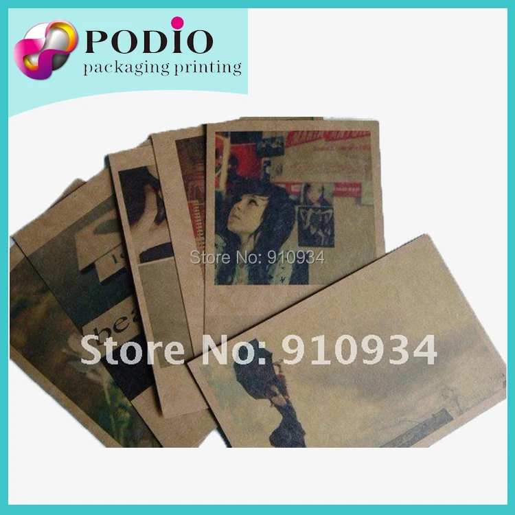 Old Photos Postcard/Christmas Card 300g/350g Kraft paper postcard
