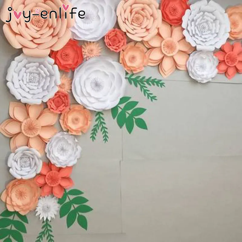 JOY-ENLIFE 1 шт. 30 см/40 см DIY Бумага цветы фон декоративные искусственные цветы украшения на свадьбу на день рождения вечерние украшения дома