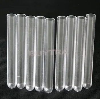

10 Pcs/Pack 12x100mm Transparent Clear Test Tubes Clear Plastic Test Tubes Lab Supplies