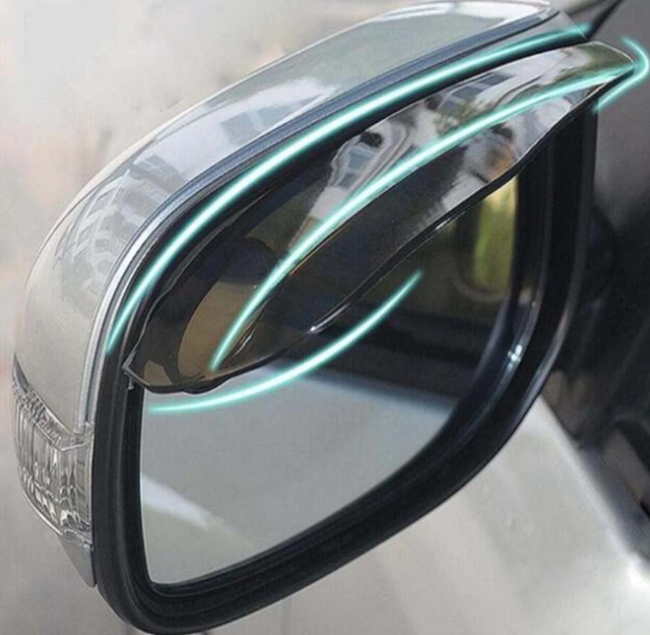 

2pcs PVC Car rain eyebrow Cover Accessories for Renault 2 button Clio Scenic Megane 2 Duster Sandero Captur Twingo Modus