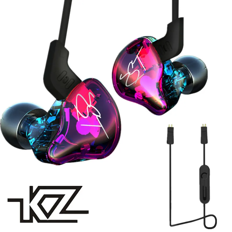 

Original KZ ZST 1DD+1BA Hybrid In Ear Earphone Balanced Armature HIFI DJ Monito Running Sport Earphones Earplug Headset Earbud