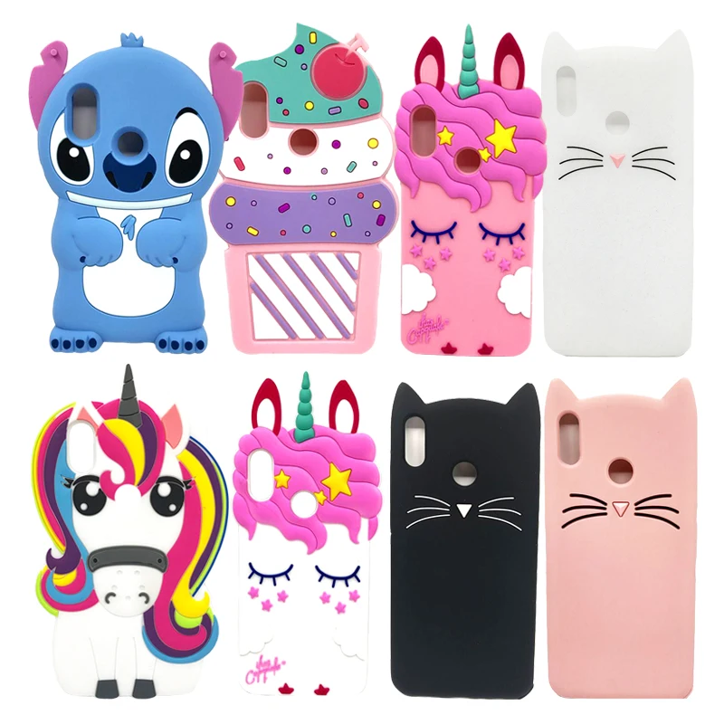 

For Coque Huawei P20 Lite Case Silicon Cute 3D Cat Unicorn Cartoon Soft Silicone Phone Cases For Huawei P20 Lite Case Back Cover