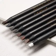 Pincel cosmético da pena do lápis da sobrancelha branca para a sombra natural de longa duração da tatuagem matiz impermeável da sobrancelha do olho conjunto de maquiagem beleza