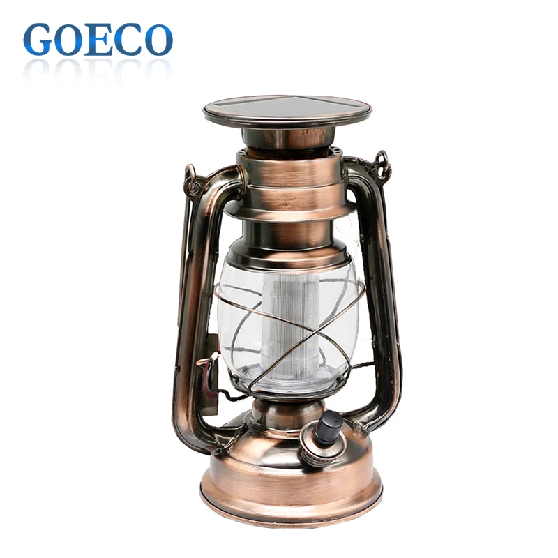 

1X Portable Led Solar Lantern Light  for Garden Traditional Design 12Led Solar Powered Outdoor Metal Solar Hanging Camping Lamp