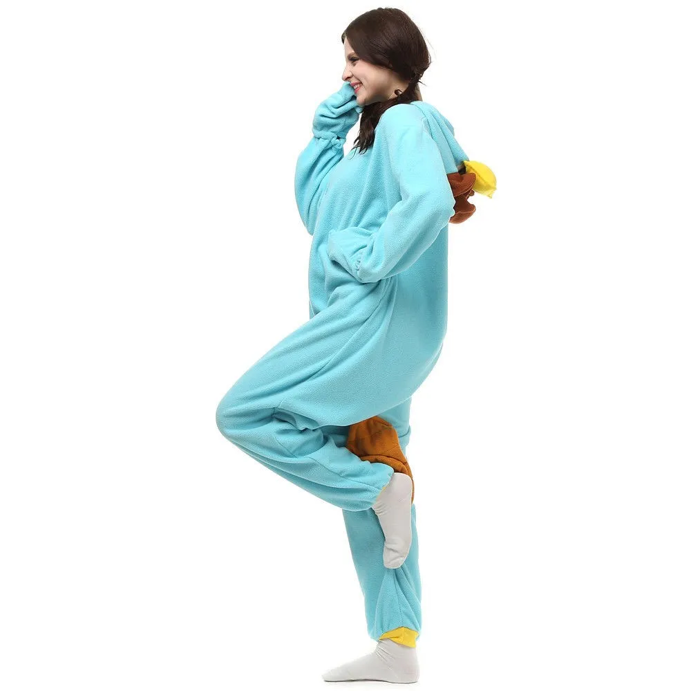 Adult Onesies Kigurumi Pajamas Animal Cosplay Costumes Sleepwear platypus S-XL Perry the Platypus mens tall pajama pants