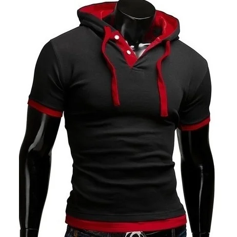 

Zogaa 2019 Polo Shirt Men Casual Style Hooded Slim Fit Summer Hot Sale Brand Clothing Short-Sleeve Solid Polo Hooded Camisa