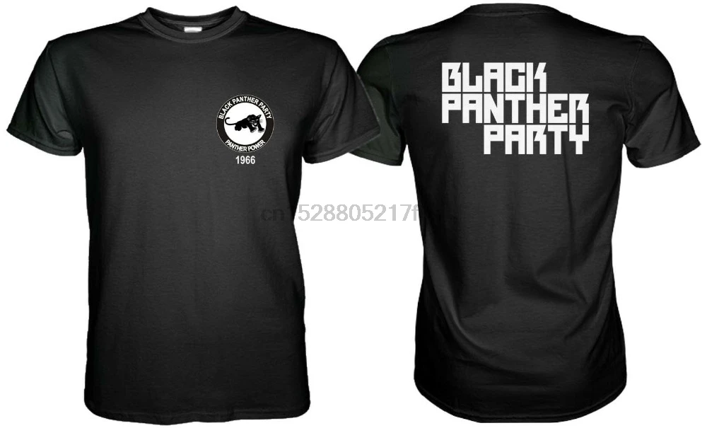 New Black Panther Party Logo T-Shirt Malcolm 2019 Summer Brand Men Homme Clothing for Print Tee Shirt | Мужская одежда