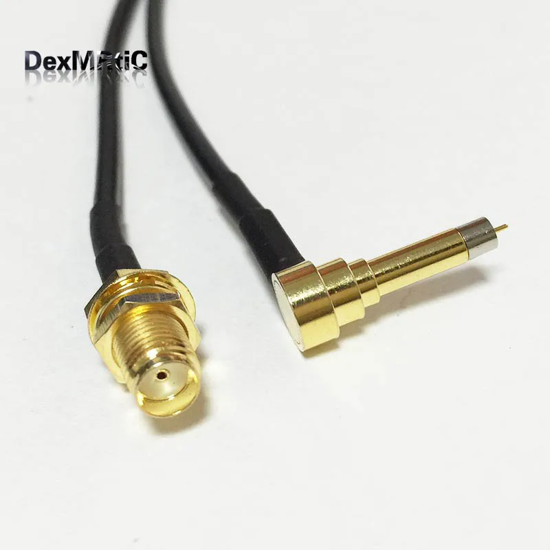 

New SMA Female Jack nut Connector Switch MS156 Right Angle Connector RG174 Wholesale 20CM 8" Adapter