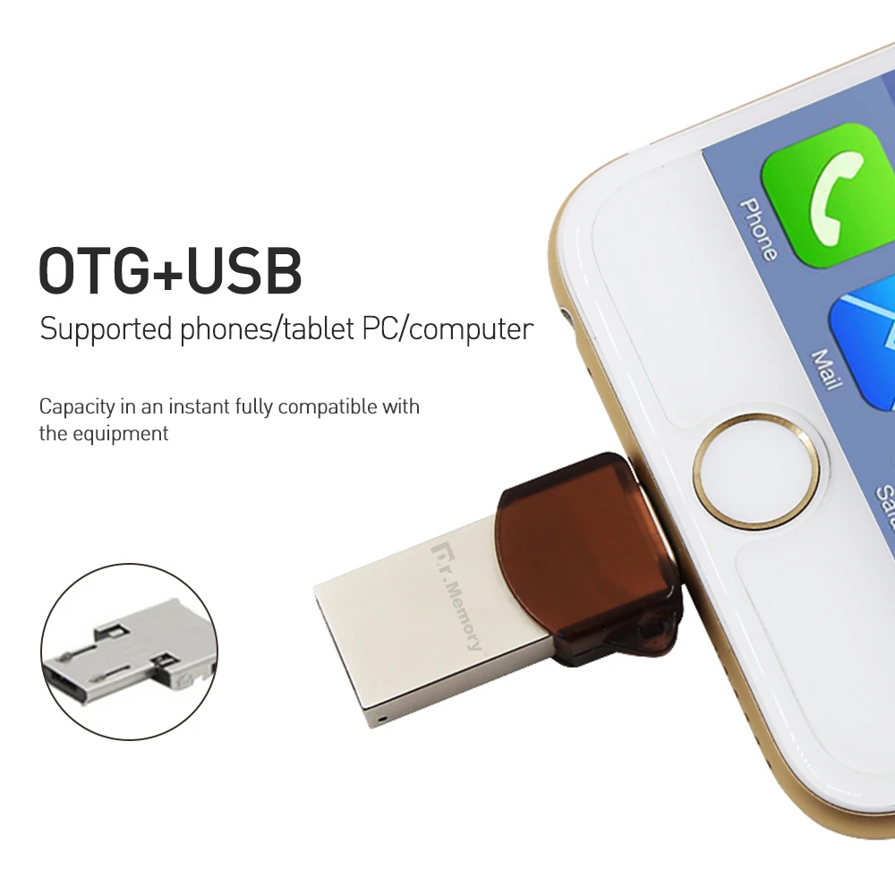 DR 802 i flash drive Encrypted u disk for Apple ipad iphone 6s 7