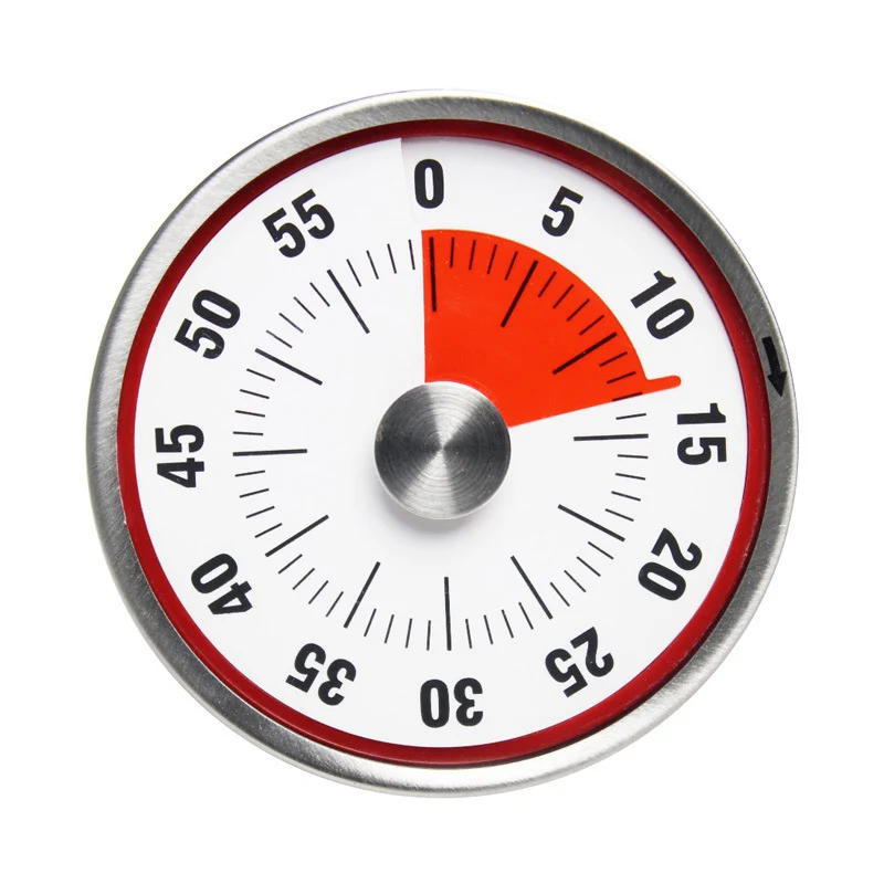 

Kitchen Timer Magnetic Mechanical Cooking Alarm Counter Clock Steel Manual Countdown Baking Reminder LBShipping