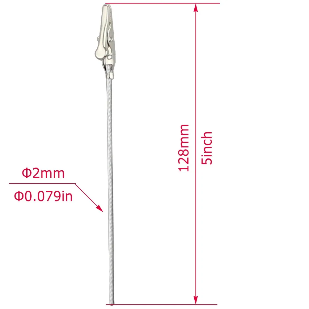 

lot 50pcs 5 inch DIY craft new wire clip card&note&picture&photo&memo holder clips,party alligator clamp,clay&cake Accessories