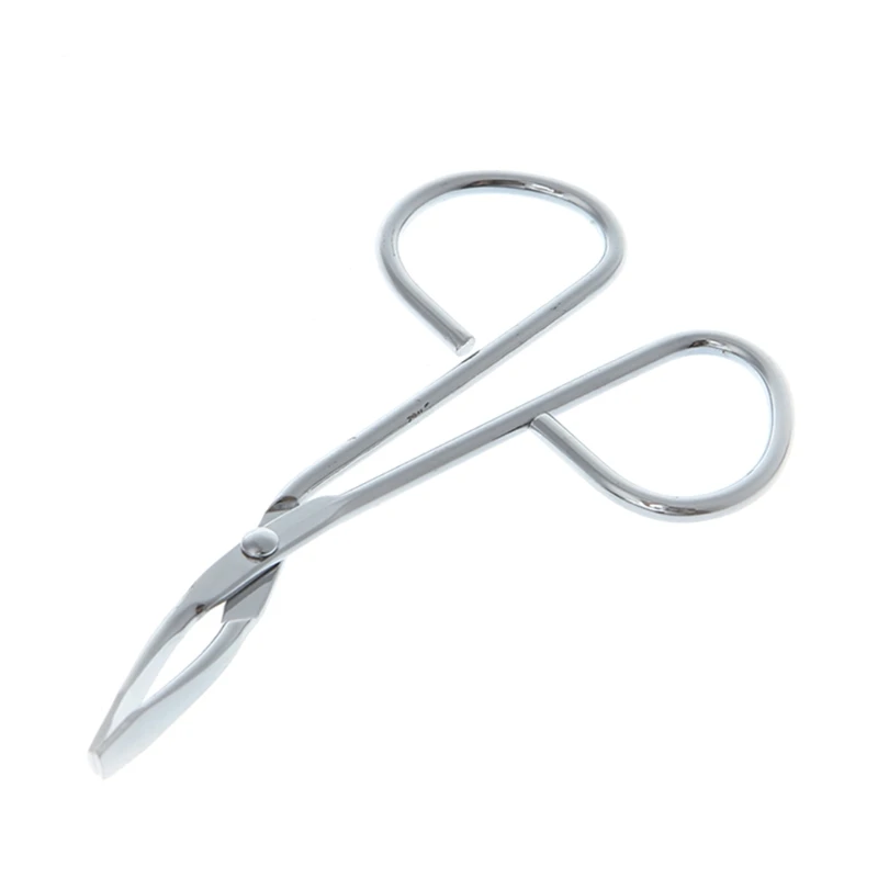 Нержавеющая сталь удаление волос ножницы плоский наконечник для бровей зажим для пинцета машинка для стрижки