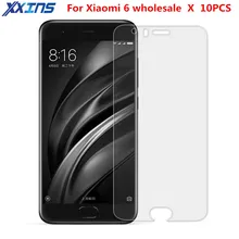 Xxins wholesale 10PCS of Tempered Glass For Xiaomi mi6 Ultra-thin Screen Protect smartphone film Mobile Phone Protector case
