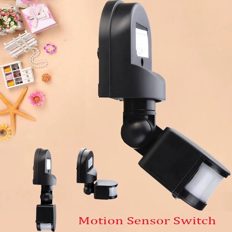 

Newest 110-240V 180 Degree IP44 Outdoor Security PIR Infrared Motion Sensor Detector Movement Switch for led lighting 1pcs HH