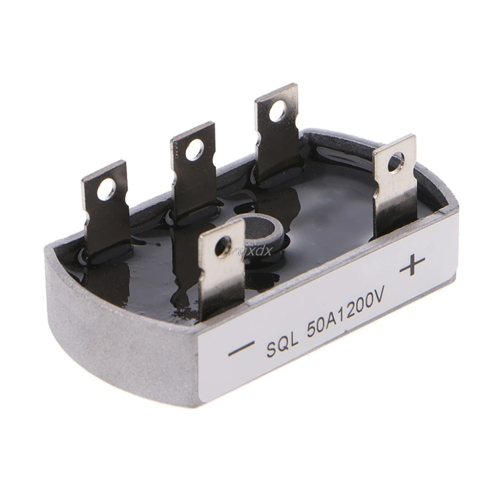 

50A 1200V Aluminum Metal Case 3 Phase Diode Bridge Rectifier 50Amp SQL50A Module Z09 Drop ship