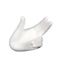 Белая окарина идеальный коллектор керамическая подставка для рук база для любителей музыки деревянные духовые Музыкальные инструменты Запчасти Аксессуары