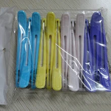 12 шт. черные волосы Grip парикмахерские секционирования резки зажимов для волос клип профессиональные Пластик салон стиль Заколки для волос