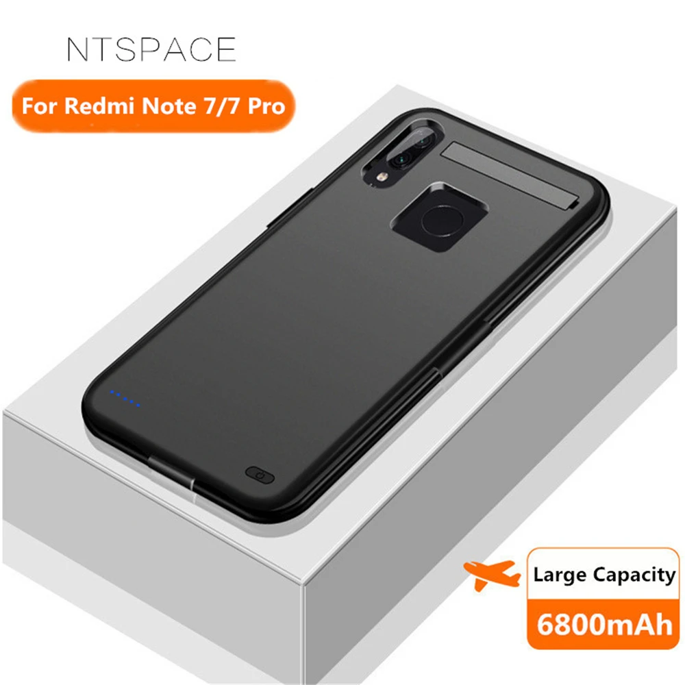 Внешний аккумулятор NTSPACE на 6800 мА · ч зарядный чехол для Xiaomi Redmi Note 7 Pro