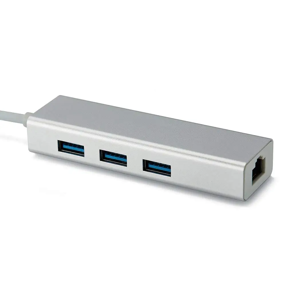 Sago USB C концентратор type для RJ45 Gigabit Ethernet Lan адаптер с 3 портами 0 конвертировать Apple