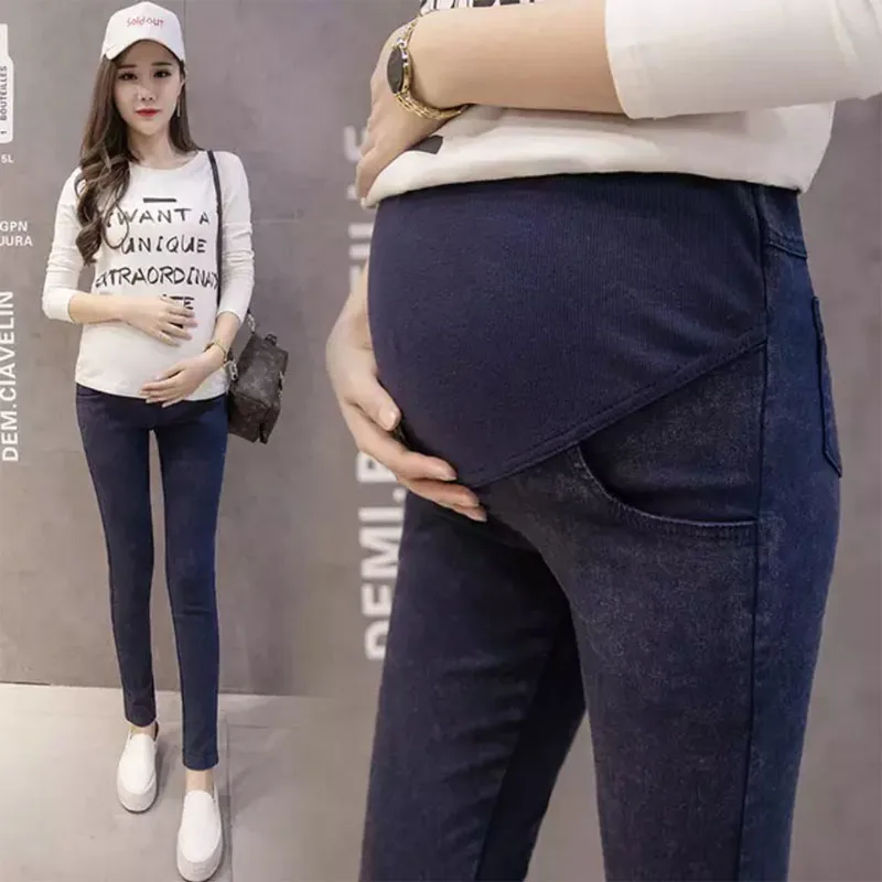 M-3XL беременных джинсы для беременных Для женщин беременных брюки Беременность одежда сезон: весна–лето 2018 штаны для беременных плюс