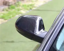 Full Replacement Carbon Fiber Car Rear Side Trunk Mirror Rearview Cover Trim For Audi A6 C7 S6 RS6 2012 2013 2014 2015 2016 2017