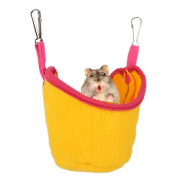 

Rat Bed Boat Shape Hamster Hammock Hanging House Bunk Bed House Toys Cage For Sugar Glider Hamster Small Animal Bird Pet Supply