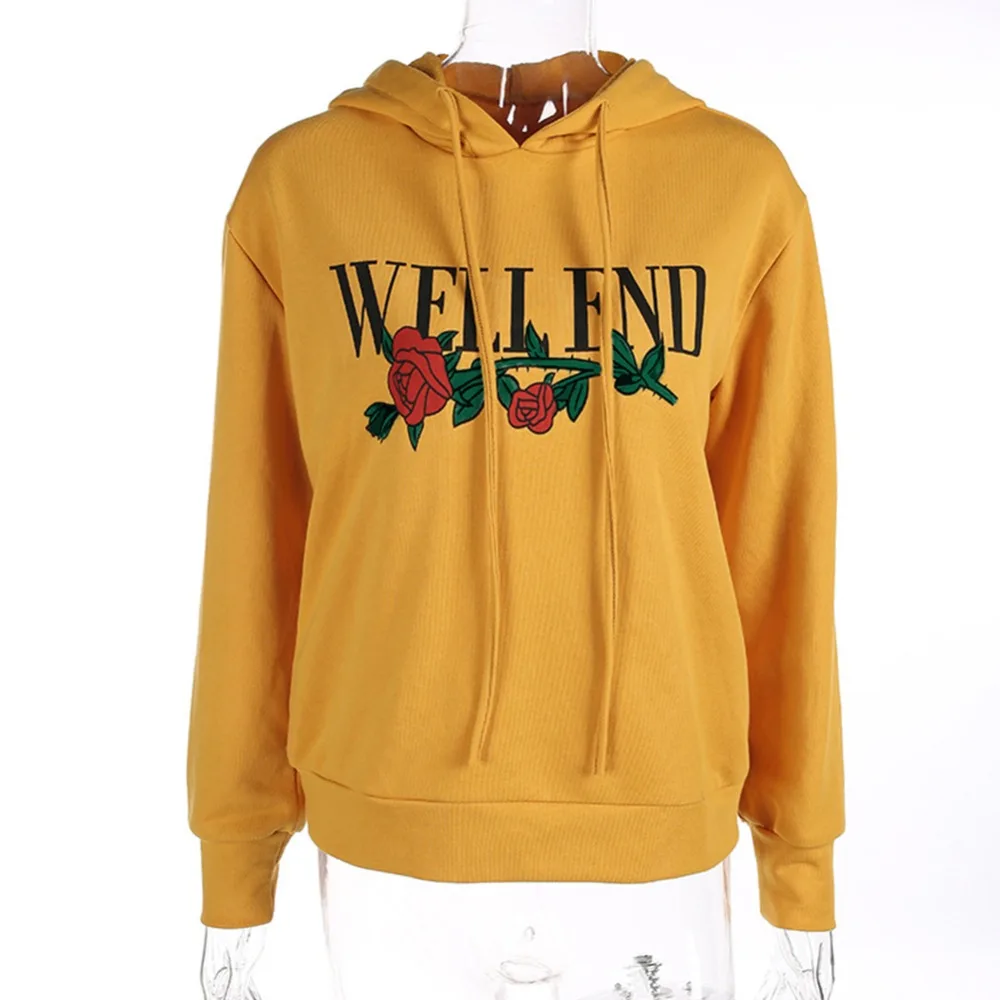 Aliexpress.com : Buy Harajuku Women Sweatshirt Rose Letter