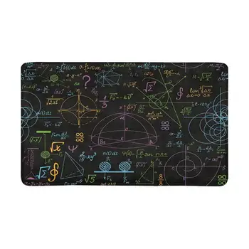 

Multicolored Mathematical with Formulas and Calculations Indoor Doormat Large Non Slip Front Entrance Door Mat Rug