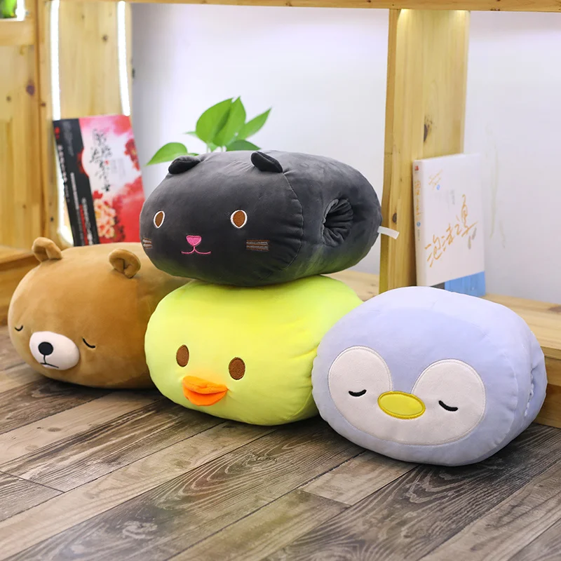 

28cm Plush Toy Stuffed Animal Soft panda bear Doll pig Hand Warmer Pillow Cat Dog Plush Kids Toy christmas gift