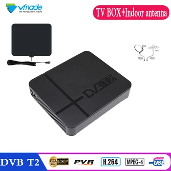 

DVB T2 Digital Terrestrial receiver built-in H.264 MPEG-4 TV box Support Youtube collocation HB01 TV Indoor Antenna