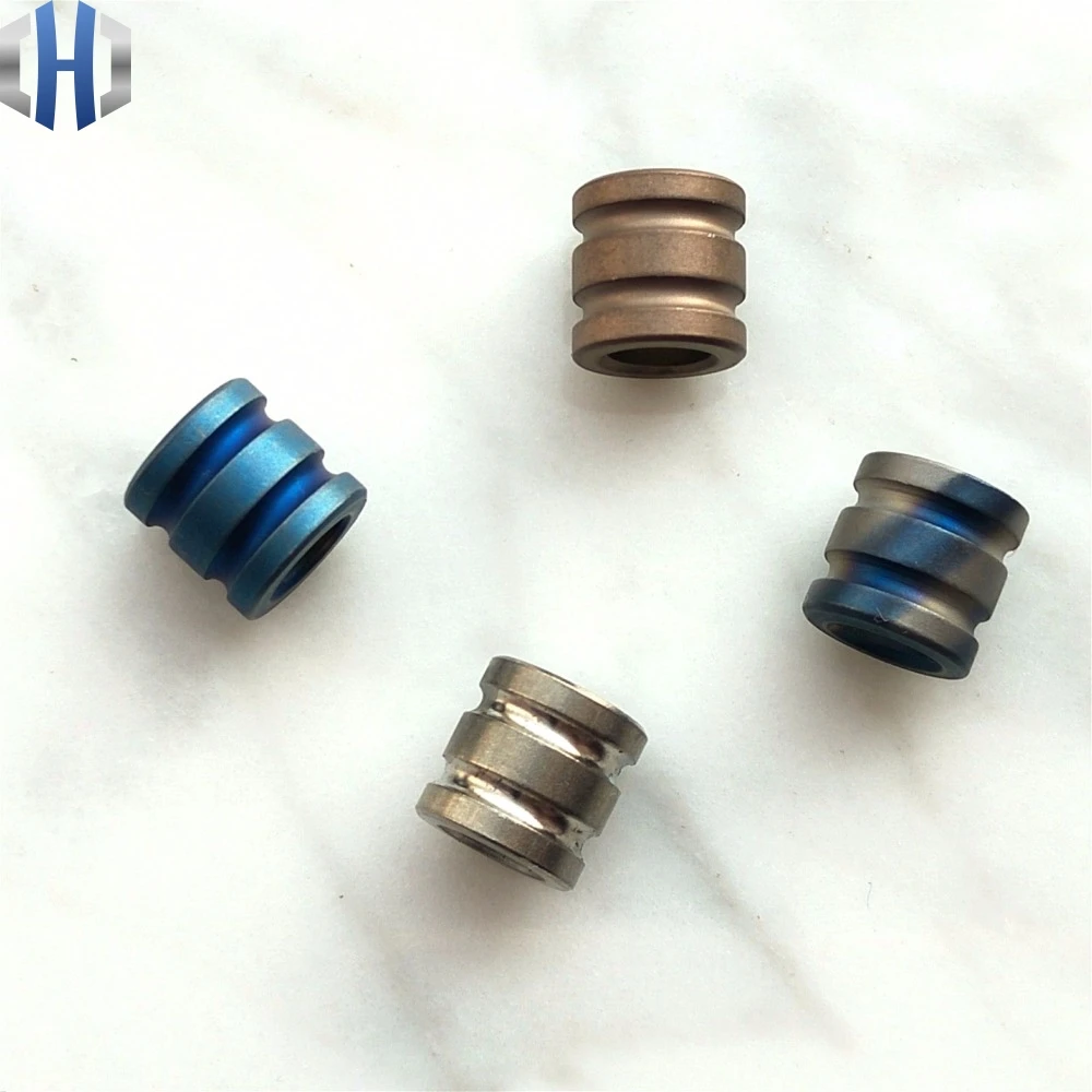 سبائك التيتانيوم سكين الخرز Paracord مظلة حبل الحبل سكينة للاستعمال الخارجي EDC الصلبة سكين الحبل التيتانيوم سبائك قلادة متعددة أدوات