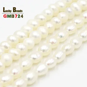 

Natural 3.5-4 mm irregualar(oval/round) Shape pearl necklace For Women Girl freshwater pearl necklace jewelry making diy