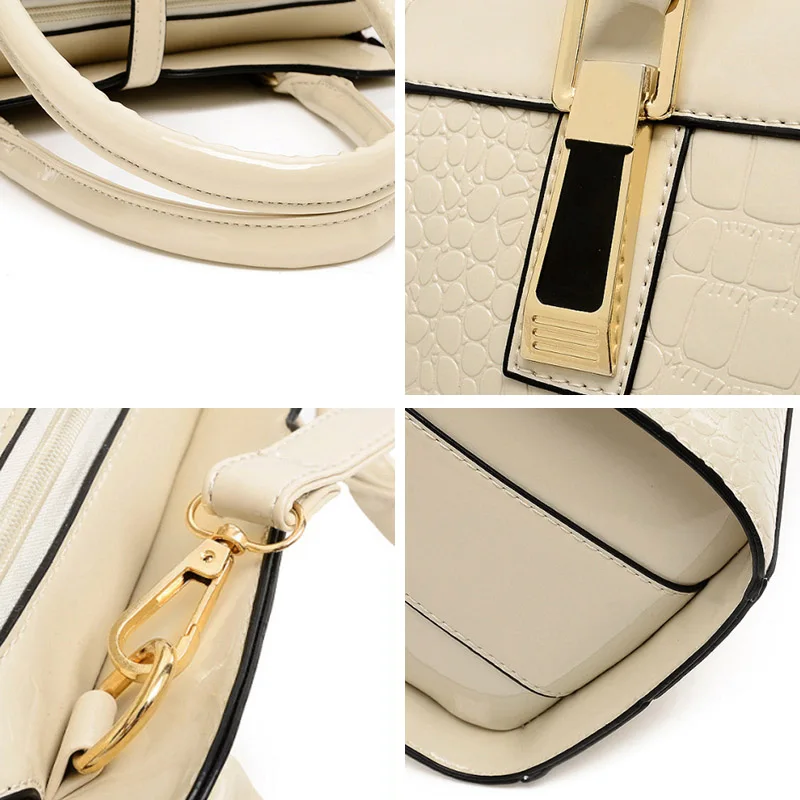 Women Handbag PU Leather Luxury Handbags Female Bags Designer Alligator Pattern Shoulder Bag Casual Lady Evening Bag Tote SS0396 (19)