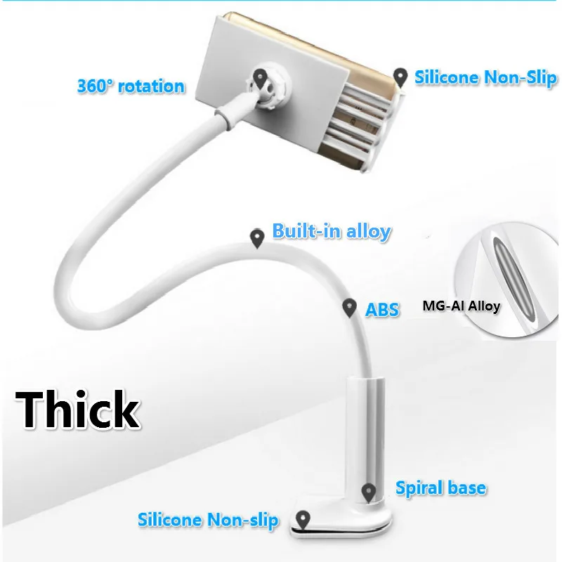  Flexible Tablet Stand Holder For iPad Mini Air Kindle Samsung Phone For Iphone 3.5-10.5 inch Lazy B