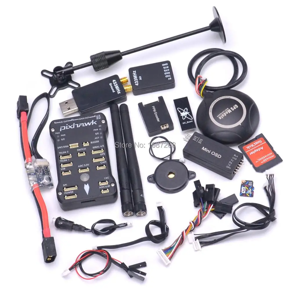 Плата контроллера полета Pixhawk 2.4.7 PX4 PIX 2.4.6 32 бита M8N GPS 4G sd карта мини OSD PPM модуль