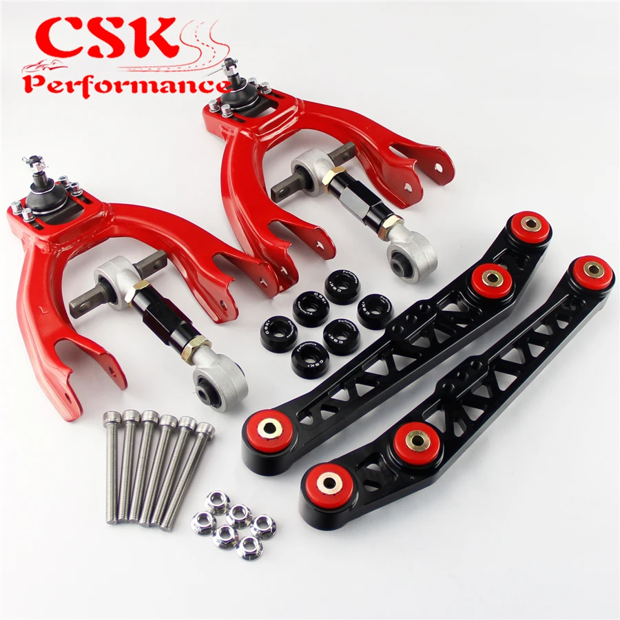 Lower Control Arm LCA+Bushing Washer+Front Rear Camber Kit For Civic EG
