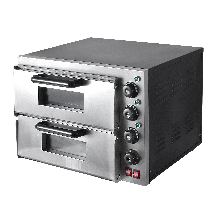 

EP2P Electric Oven For Pizza 16 inch Timer for commercial use to make bread, cake, pizza 220V/50Hz Baking size 40 * 40 * 11.5CM