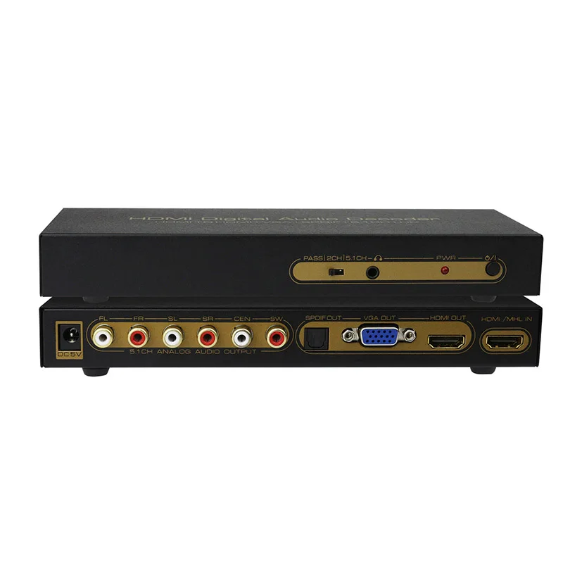 Larryjoe HDMI цифровой аудиодекодер HDMI к HDMI+ VGA+ SPDIF+ 5.1CH+ аудио декодер для DVD, Blue-Ray DVD, PS3, 360 xbox плеер