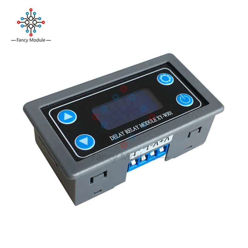 Релейный модуль с задержкой цифровым светодиодным дисплеем двойным циклическим