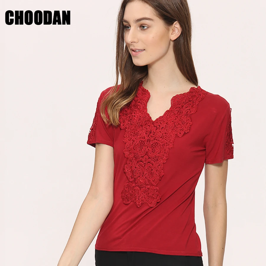 593 lace blouse shirt women  (10)