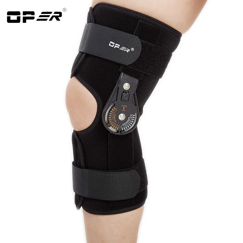 OPER Adjust Medical Knee Brace Support Ligament Sport Injuries Orthopedic Splint Wrap Sprain Hemiplegia Osteoarthritis Knee pads