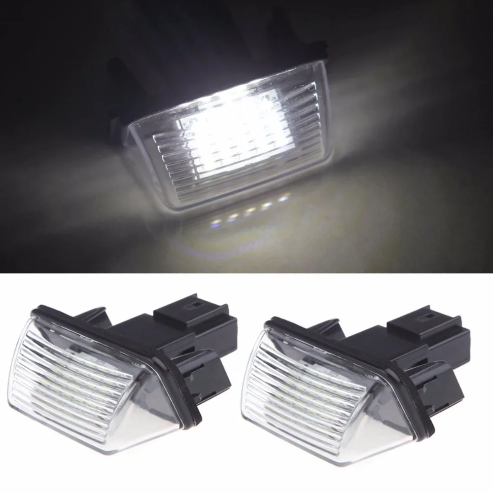 2шт яркий светодиодный номерной знак света для Peugeot 206 207 306 307 406 407 Ситроен С3 С3 С3 второй 2шт яркий светодиодный номерной знак света для Peugeot 206 207 306 307 406 407 Ситроен С3 С3 С3 второй