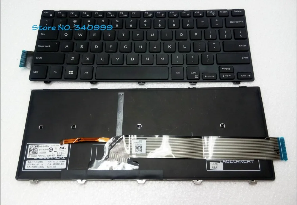 Новая клавиатура для ноутбука Dell Inspiron 14-3000 серии 3441 3442 3443 3451 3458 5442 5445 5447 5448 с