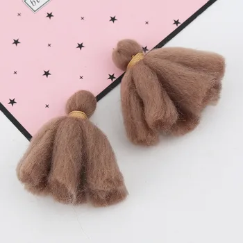 

Doreen Box New Fashion Cotton Pendants Colorful Tassel DIY Gifts Handmade Jewelry Accessories 55mm(2 1/8") x 15mm( 5/8"), 10 PCs