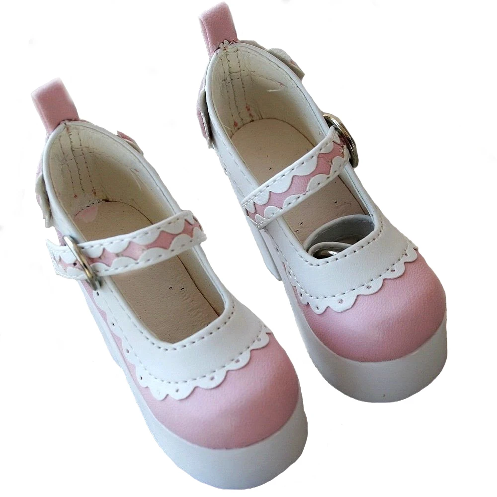 wamami 55 Pink 1 4 MSD DZ AOD BJD Dollfie High Heels Leather Shoes