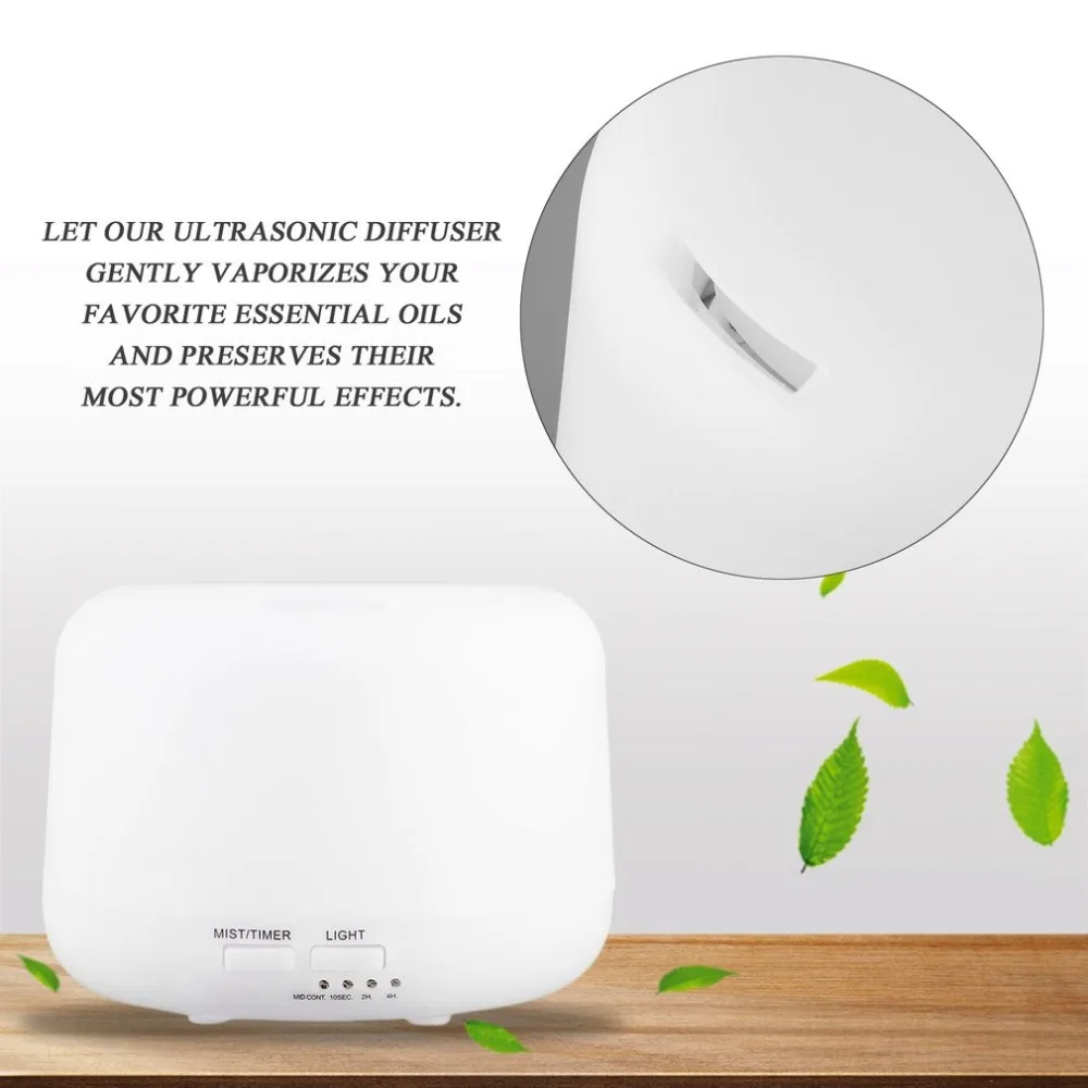 

Aroma Diffuser Ultrasonic Vibration Atomization Humidification Colorful Light Night Light Purify Air US EU Plug